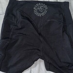Gymshark Black High-Rise Workout Shorts with Logo